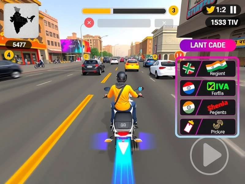 Dash Master India gameplay screenshot showing Indian city racing
